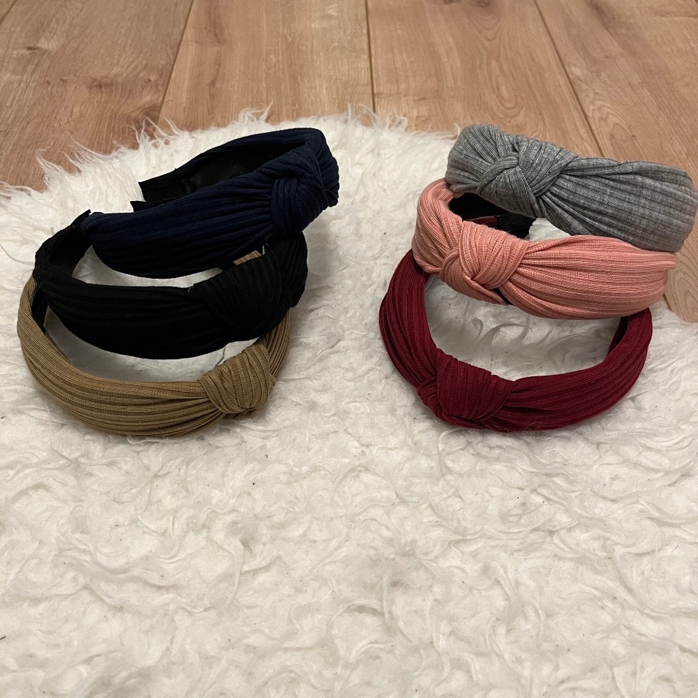 Knotted Fashion Headbands - 6 Pieces